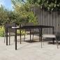 Preview: ARDEBO.de - Gartentisch Braun 190x90x75 cm Poly-Rattan