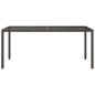 Preview: Gartentisch Braun 190x90x75 cm Poly-Rattan