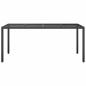 Preview: Gartentisch Schwarz 190x90x75 cm Poly-Rattan