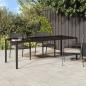 Preview: ARDEBO.de - Gartentisch Braun 250x100x75 cm Poly-Rattan