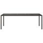 Preview: Gartentisch Braun 250x100x75 cm Poly-Rattan