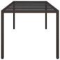 Preview: Gartentisch Braun 250x100x75 cm Poly-Rattan