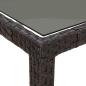 Preview: Gartentisch Braun 250x100x75 cm Poly-Rattan