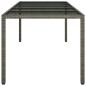 Preview: Gartentisch Grau 250x100x75 cm Poly-Rattan