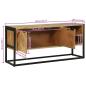 Preview: TV-Schrank 110x30x50 cm Massivholz Akazie