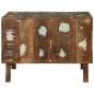 Preview: Couchtisch 50x50x35 cm aus massivem Altholz