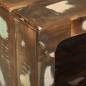 Preview: Couchtisch 50x50x35 cm aus massivem Altholz