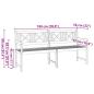 Preview: Gartenbank 180x56x90 cm Massivholz Akazie