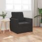 Preview: ARDEBO.de - Boden-Sofa-Bett 2-in-1 Schwarz 74x77x81 cm Samt