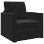 Preview: Boden-Sofa-Bett 2-in-1 Schwarz 74x77x81 cm Samt