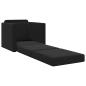 Preview: Boden-Sofa-Bett 2-in-1 Schwarz 74x77x81 cm Samt