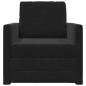 Preview: Boden-Sofa-Bett 2-in-1 Schwarz 74x77x81 cm Samt