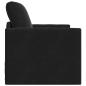 Preview: Boden-Sofa-Bett 2-in-1 Schwarz 74x77x81 cm Samt