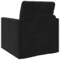 Preview: Boden-Sofa-Bett 2-in-1 Schwarz 74x77x81 cm Samt