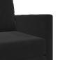 Preview: Boden-Sofa-Bett 2-in-1 Schwarz 74x77x81 cm Samt