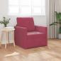 Preview: ARDEBO.de - Sofa-Bett 2-in-1 Weinrot 74x77x81 cm Velour