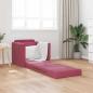 Preview: Sofa-Bett 2-in-1 Weinrot 74x77x81 cm Velour