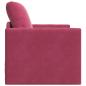 Preview: Sofa-Bett 2-in-1 Weinrot 74x77x81 cm Velour