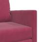 Preview: Sofa-Bett 2-in-1 Weinrot 74x77x81 cm Velour
