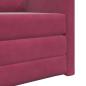 Preview: Sofa-Bett 2-in-1 Weinrot 74x77x81 cm Velour