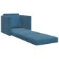Preview: Fußboden Sofa Bett 2-in-1 Blau 74x77x81 cm Velours