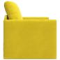 Preview: Boden-Sofabett 2-in-1 Dunkelgelb 74x77x81 cm Samt