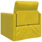 Preview: Boden-Sofabett 2-in-1 Dunkelgelb 74x77x81 cm Samt