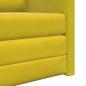 Preview: Boden-Sofabett 2-in-1 Dunkelgelb 74x77x81 cm Samt