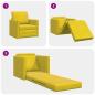Preview: Boden-Sofabett 2-in-1 Dunkelgelb 74x77x81 cm Samt
