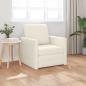 Preview: ARDEBO.de - Boden Sofa Bett 2-in-1 Creme 74x77x81 cm Samt
