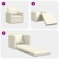 Preview: Boden Sofa Bett 2-in-1 Creme 74x77x81 cm Samt