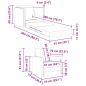 Preview: Boden-Sofa-Bett 2-in-1 Hellgrau 74x77x81 cm Stoff