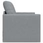 Preview: Boden-Sofa-Bett 2-in-1 Hellgrau 74x77x81 cm Stoff