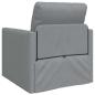 Preview: Boden-Sofa-Bett 2-in-1 Hellgrau 74x77x81 cm Stoff