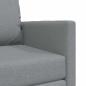 Preview: Boden-Sofa-Bett 2-in-1 Hellgrau 74x77x81 cm Stoff