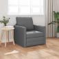 Preview: ARDEBO.de - Boden Sofa Bett 2-in-1 Dunkelgrau 74x77x81 cm Stoff