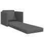 Preview: Boden Sofa Bett 2-in-1 Dunkelgrau 74x77x81 cm Stoff