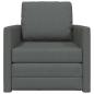 Preview: Boden Sofa Bett 2-in-1 Dunkelgrau 74x77x81 cm Stoff