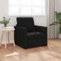 Preview: ARDEBO.de - Fußboden Sofa Bett 2-in-1 Schwarz 74x77x81 cm Stoff