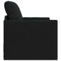 Preview: Fußboden Sofa Bett 2-in-1 Schwarz 74x77x81 cm Stoff