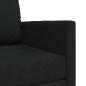 Preview: Fußboden Sofa Bett 2-in-1 Schwarz 74x77x81 cm Stoff