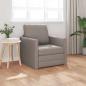 Preview: ARDEBO.de - Boden-Sofa-Bett 2-in-1 Taupe 74x77x81 cm Stoff