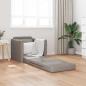 Preview: Boden-Sofa-Bett 2-in-1 Taupe 74x77x81 cm Stoff