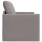 Preview: Boden-Sofa-Bett 2-in-1 Taupe 74x77x81 cm Stoff