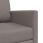Preview: Boden-Sofa-Bett 2-in-1 Taupe 74x77x81 cm Stoff
