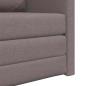 Preview: Boden-Sofa-Bett 2-in-1 Taupe 74x77x81 cm Stoff