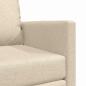 Preview: Boden-Sofa-Bett 2-in-1 Creme 74x77x81 cm Stoff