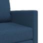 Preview: Fußsofa-Bett 2-in-1 Blau 74x77x81 cm Stoff