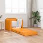 Preview: Boden-Sofa-Bett 2-in-1 Dunkelgelb 74x77x81 cm Stoff
