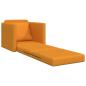 Preview: Boden-Sofa-Bett 2-in-1 Dunkelgelb 74x77x81 cm Stoff